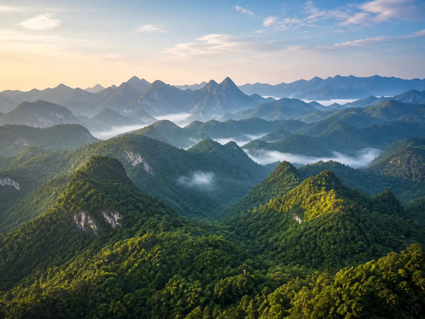 广西九万大山南麓高清实景感航拍风貌