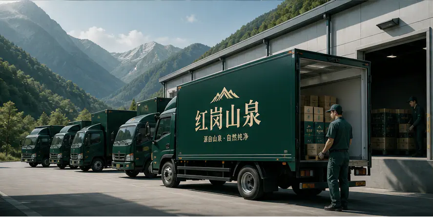 红岗山泉专业配送交付与装车送达场景
